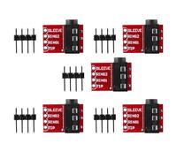 Onchdbfhuu 5X TRRS 3,5 mm Jack Breakout Board Casque Vidéo Audio MP3 Module de Connecteur Professionnel