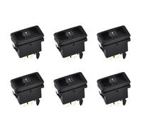 Onchdbfhuu 6 PCS Voiture Noir en Plastique en Métal en Métal Power Window Bouton de Commande de Commande 191959855 BDP605 pour Golf MK2-1987 1988 1989