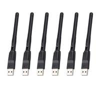 Onchdbfhuu 6X Carte sans RT5370 Adaptateur WiFi USB Portable 2,4 G 150 Mbps Antenne WiFi Récepteur WiFi USB pour PC et Boîtier TV