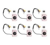 Onchdbfhuu 6X Microphone Haut-Parleur pour Caméra de Sécurité Extérieure étanche pour Caméra IP Enregistrement Audio Interphone Radio Bidirectionnel