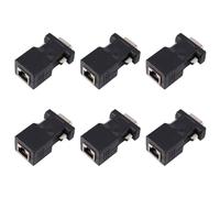 Onchdbfhuu 6X VGA Extenseur Mâle À LAN Cat5 Cat6 RJ45 Adaptateur de Câble Réseau