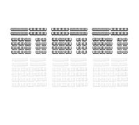 Onchdbfhuu 72 Pièces Séries/Lot Câble PC Carte Mère Peigne 24Pin 8Pin 6Pin Peigne à Câble pour Ordinateur Gesleeved Up à 3,4 mm Noir