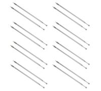 Onchdbfhuu 8 Pair 62.5cm 24.6 Pouce 4 Section Telescopique Acier Inoxydable AM FM Radio Universel Antenne