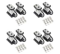 Onchdbfhuu 8X 50A 1/0 AWG Connecteur de Prise de Faisceau de Connexion de Batterie Prise de Treuil Déconnexion pour Chariot Élévateur de Remorque de Batterie UPS