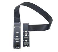 Onchdbfhuu Câble D'Extension M.2 NVMe/NGFF PCIe 4.0 Résistance Chaleur et Or A