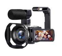 Onchdbfhuu Caméra 8K 64 MP Zoom 18x LCD 3'' Noir