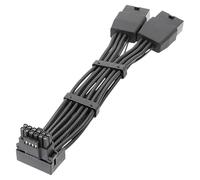 Onchdbfhuu Connecteur PCI-E 2x8 vers 16 Broches 12VHPWR 15 cm cuivre 16 AWG