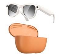 Onchdbfhuu Lunettes IA Caméra 8MP Photo Blanc