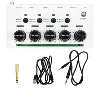 Onchdbfhuu Table de mixage Audio monitorage Silencieux USB Blanc