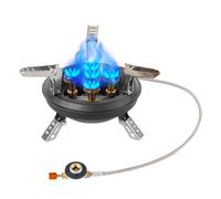 Oncher de camping portable, four pliable de 16 000 W pour activités de plein air | 5 poêles de camping pour cuisiner avec randonnée, chasse, pique-nique et compensation de chaleur