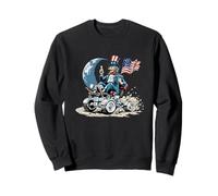 Oncle America on Moon with Vehicle and Earth Sweatshirt