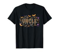 Oncle Family Halloween Night Spooky Bats Leopard Spider Web T-Shirt