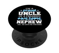 Oncle Fier d'être l'oncle d'un Neveu génial, il m'a donné ça PopSockets PopGrip Adhésif