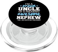 Oncle Fier d'être l'oncle d'un Neveu génial, il m'a donné ça PopSockets PopGrip pour MagSafe