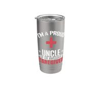 Oncle fier d'être un soignant génial Gobelet isotherme en acier inoxydable double paroi