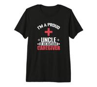 Oncle Fier d'être Un Soignant génial T-Shirt Haut de Gamme