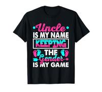 Oncle is My Name Keeping Gender is My Game Gender Reveal T-Shirt