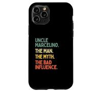 Oncle Marcelino Citation The Man The Myth The Bad Influence Coque pour iPhone 11 Pro