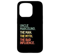 Oncle Marcelino Citation The Man The Myth The Bad Influence Coque pour iPhone 15 Pro