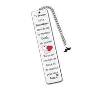 Oncle Marque-Pages Noël Fête Des Pères Apprécier Cadeau Hommes D'Anniversaire Meilleur Tonton Du Monde Retraite Amour Citations Souvenirs Action de Grâce Livre Accessoire De Nièce Neveu