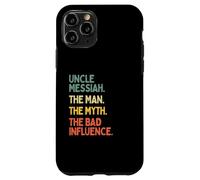 Oncle Messiah Citation Humoristique The Man The Myth The Bad Influence Coque pour iPhone 11 Pro