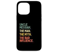 Oncle Messiah Citation Humoristique The Man The Myth The Bad Influence Coque pour iPhone 13 Pro Max