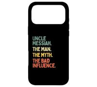Oncle Messiah Citation Humoristique The Man The Myth The Bad Influence Coque pour iPhone 17 Pro Max