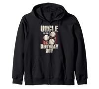 Oncle of The Birthday Boy Assorti pour Anniversaire de Baseball Sweat à Capuche