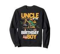 Oncle of The Birthday Party Crew Excavator T-Rex Oncle Sweatshirt