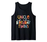 Oncle of The Birthday Twins Kids Cute Twin Bday Party Débardeur