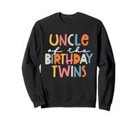 Oncle of The Birthday Twins Kids Cute Twin Bday Party Sweatshirt