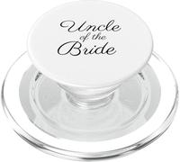 Oncle of The Bride, Wedding & Bridal, Black Script Police PopSockets PopGrip pour MagSafe