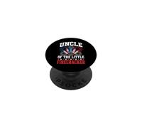 Oncle of The Little Firecracker Fourth of July Fun PopSockets PopGrip Adhésif