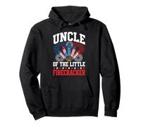 Oncle of The Little Firecracker Fourth of July Fun Sweat à Capuche