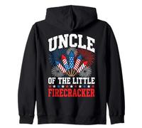 Oncle of The Little Firecracker Fourth of July Fun Sweat à Capuche