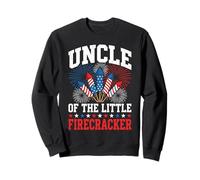Oncle of The Little Firecracker Fourth of July Fun Sweatshirt