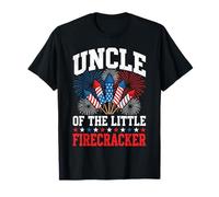 Oncle of The Little Firecracker Fourth of July Fun T-Shirt