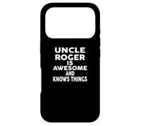 Oncle Roger est génial et Sait des Choses Roger Coque pour iPhone 17 Pro