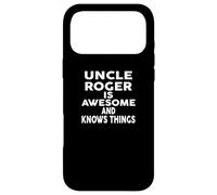 Oncle Roger est génial et Sait des Choses Roger Coque pour iPhone 17 Pro Max
