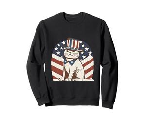 Oncle Sam Cat Patriote Sweatshirt