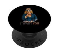 Oncle Sam Drag Queen LGBTQ, fière de Son patriotisme américain PopSockets PopGrip Adhésif