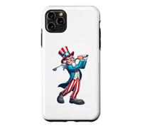 Oncle Sam Jouant au Golf 4 Juillet pour garçons Filles Enfants Coque pour iPhone 11 Pro Max