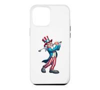 Oncle Sam Jouant au Golf 4 Juillet pour garçons Filles Enfants Coque pour iPhone 12 Pro Max