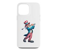 Oncle Sam Jouant au Golf 4 Juillet pour garçons Filles Enfants Coque pour iPhone 13 Pro Max