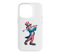 Oncle Sam Jouant au Golf 4 Juillet pour garçons Filles Enfants Coque pour iPhone 14 Pro