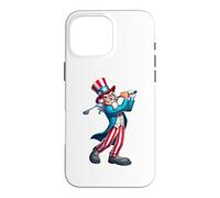 Oncle Sam Jouant au Golf 4 Juillet pour garçons Filles Enfants Coque pour iPhone 16 Pro Max
