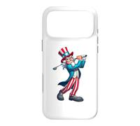 Oncle Sam Jouant au Golf 4 Juillet pour garçons Filles Enfants Coque pour iPhone 17 Pro Max