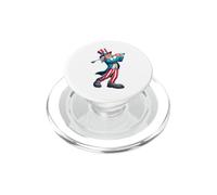 Oncle Sam Jouant au Golf 4 Juillet pour garçons Filles Enfants PopSockets PopGrip pour MagSafe