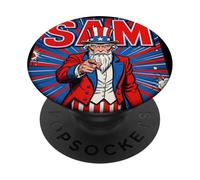 Oncle Sam, Patriote américain PopSockets PopGrip Adhésif