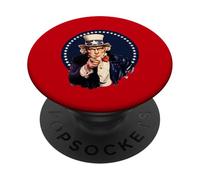 Oncle Sam Patriotique PopSockets PopGrip Adhésif